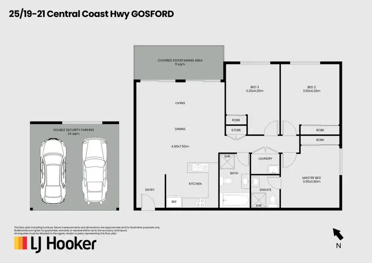 Floorplan of Homely apartment listing, 25/19-21 Central Coast Highway, West Gosford NSW 2250