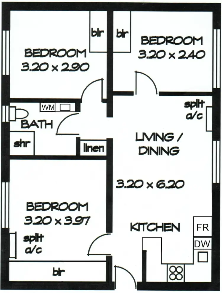 Floorplan of Homely apartment listing, 9/38 Gordon Street, Glenelg SA 5045