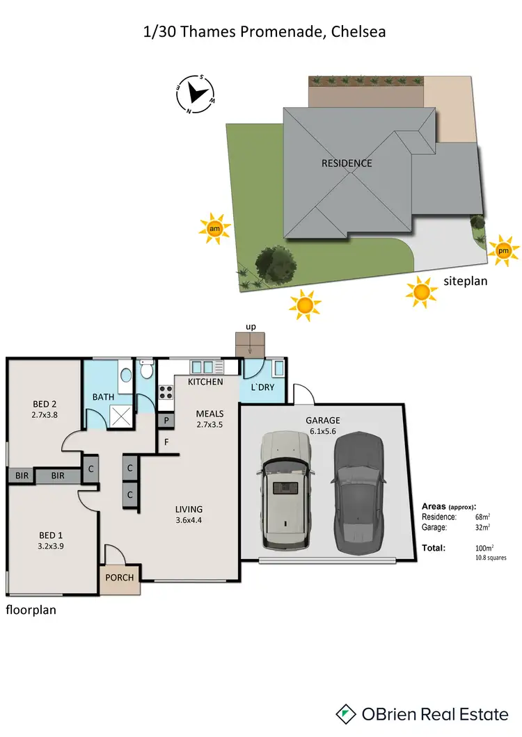 Floorplan of Homely unit listing, 1/30 Thames Promenade, Chelsea VIC 3196