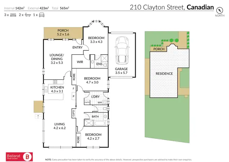 Floorplan of Homely house listing, 210 Clayton Street, Canadian VIC 3350