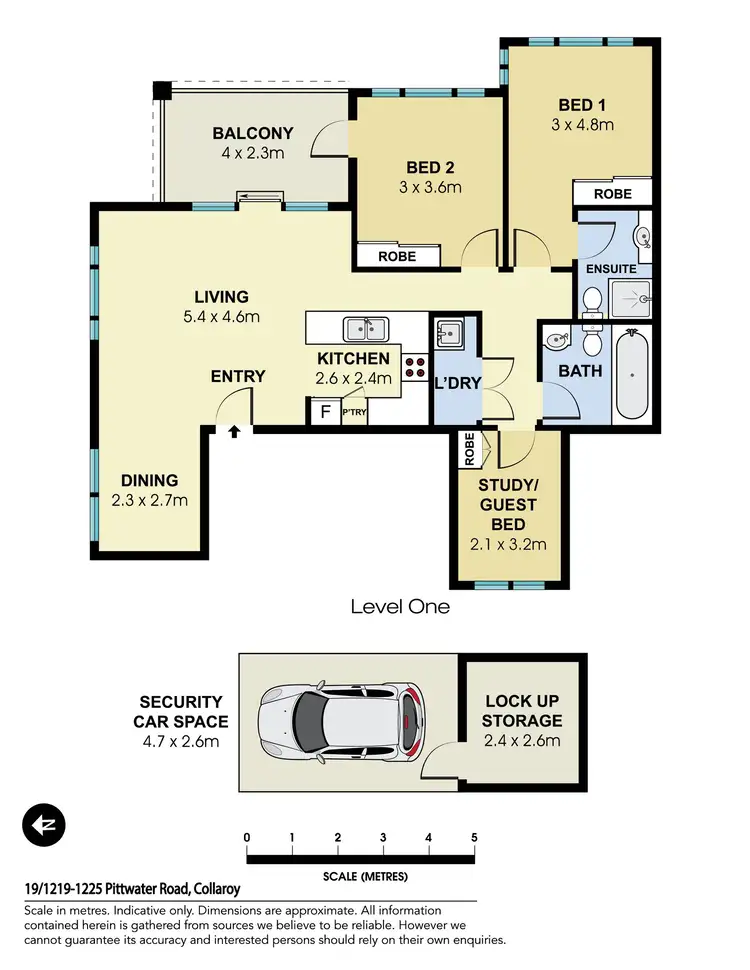 Floorplan of Homely apartment listing, 19/1219-1225 Pittwater Road, Collaroy NSW 2097