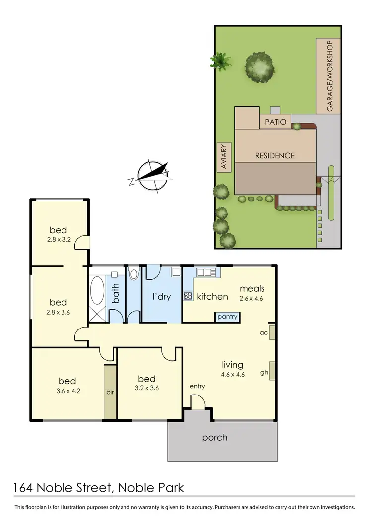 Floorplan of Homely house listing, 164 Noble Street, Noble Park VIC 3174
