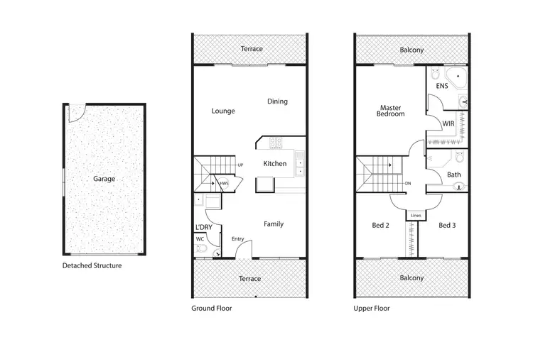 Floorplan of Homely townhouse listing, 82/3 Heard Street, Mawson ACT 2607