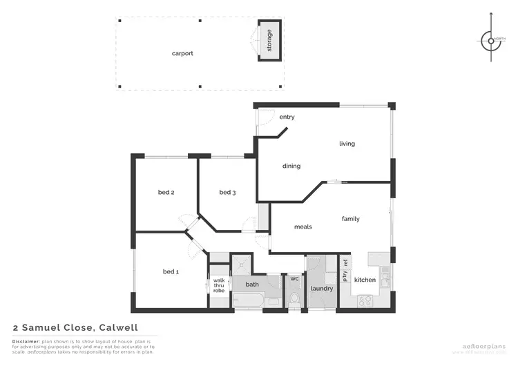 Floorplan of Homely house listing, 2 Samuel Close, Calwell ACT 2905