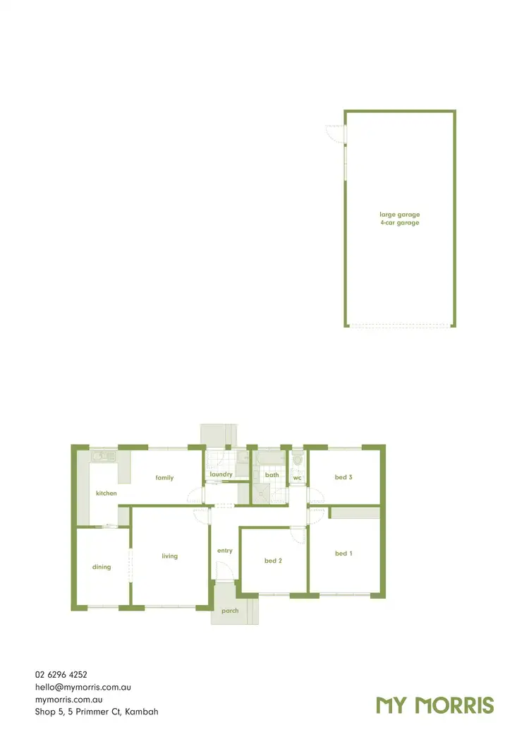 Floorplan of Homely house listing, 6 Lacey Place, Kambah ACT 2902