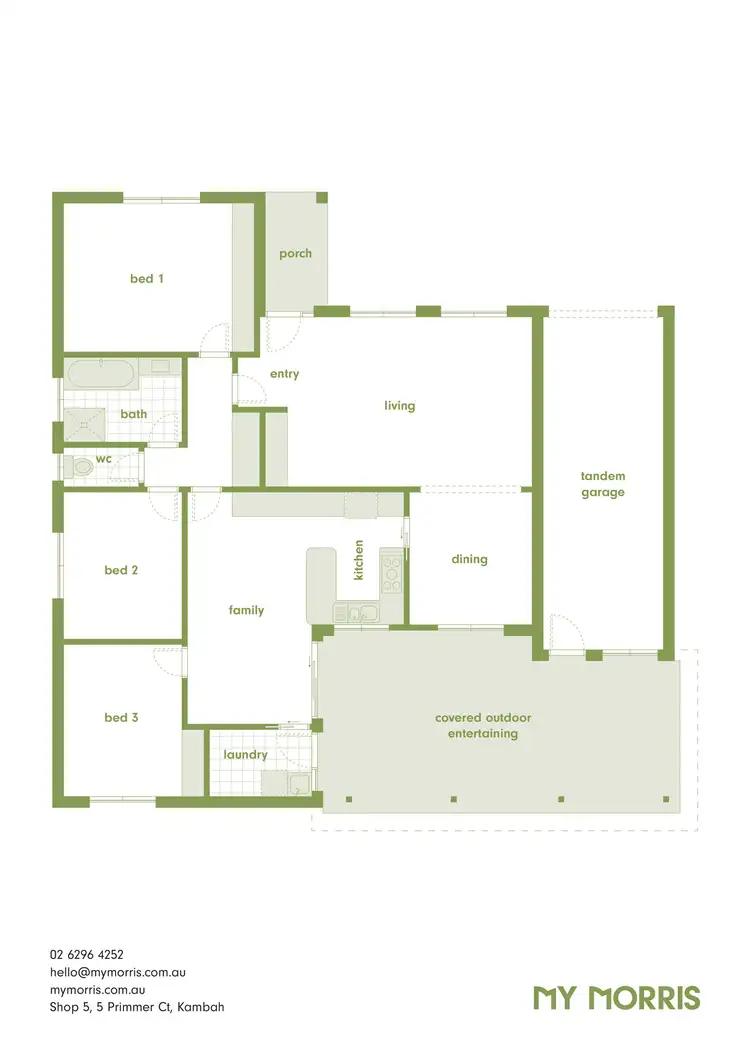 Floorplan of Homely house listing, 49 Kirkcaldie Circuit, Chisholm ACT 2905