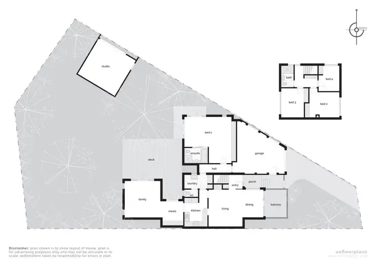 Floorplan of Homely semi-detached listing, 100 Monaro Crescent, Red Hill ACT 2603