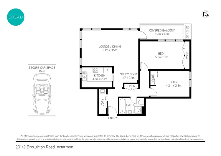 Floorplan of Homely apartment listing, 201/2 Broughton Road, Artarmon NSW 2064
