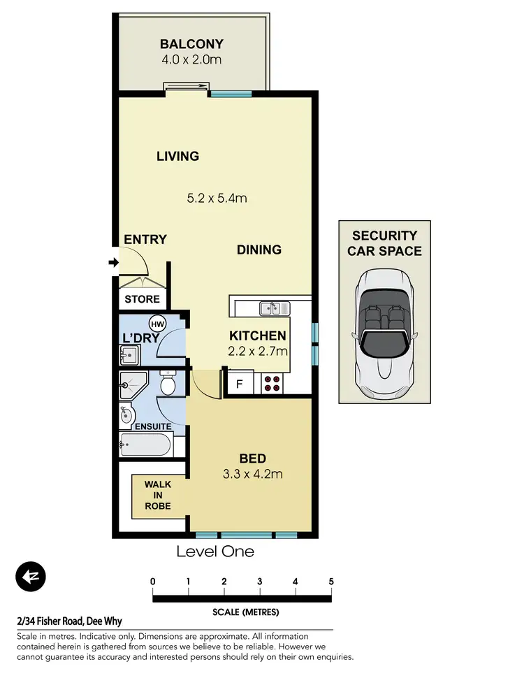 Floorplan of Homely apartment listing, 2/34 Fisher Road, Dee Why NSW 2099