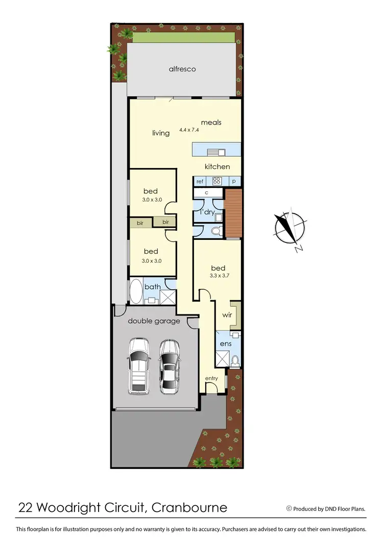 Floorplan of Homely house listing, 22 Woodright Circuit, Cranbourne VIC 3977