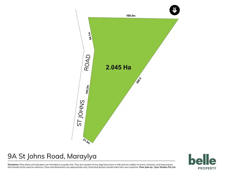 Floorplan of Homely land listing, 9a St Johns Road, Maraylya NSW 2765