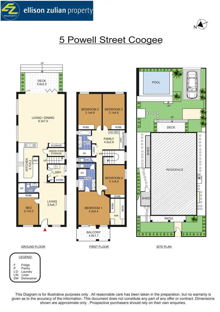 Floorplan of Homely house listing, 5 Powell Street, Coogee NSW 2034