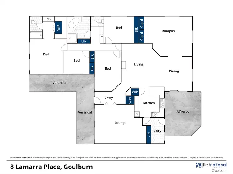Floorplan of Homely house listing, 8 Lamarra Place, Goulburn NSW 2580