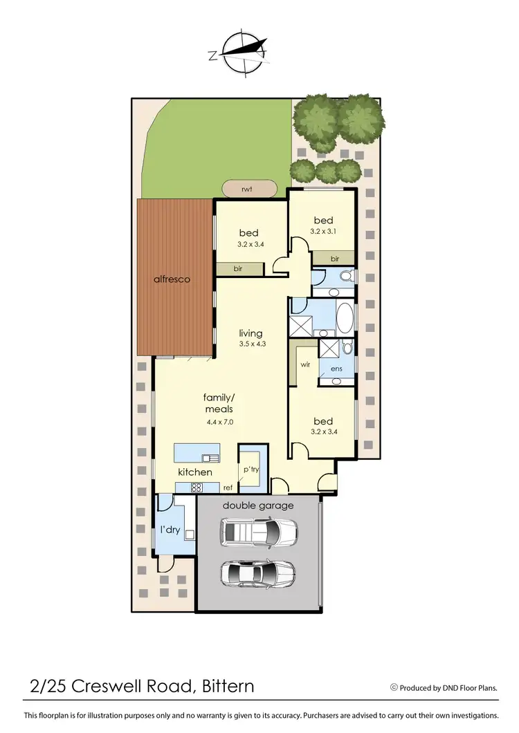 Floorplan of Homely unit listing, 2/25 Creswell Road, Bittern VIC 3918