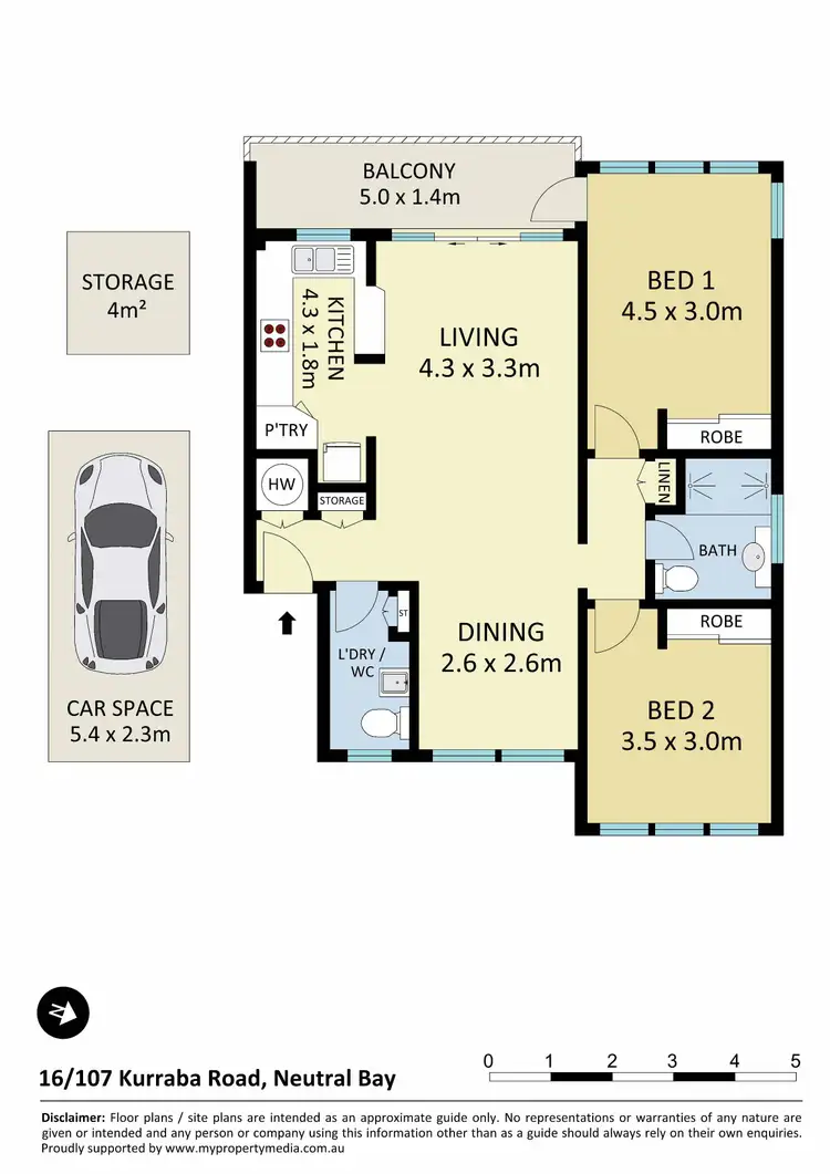 Floorplan of Homely apartment listing, 16/107 Kurraba Road, Kurraba Point NSW 2089
