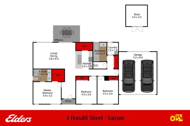 Floorplan of Homely house listing, 4 Donald Street, Yarram VIC 3971