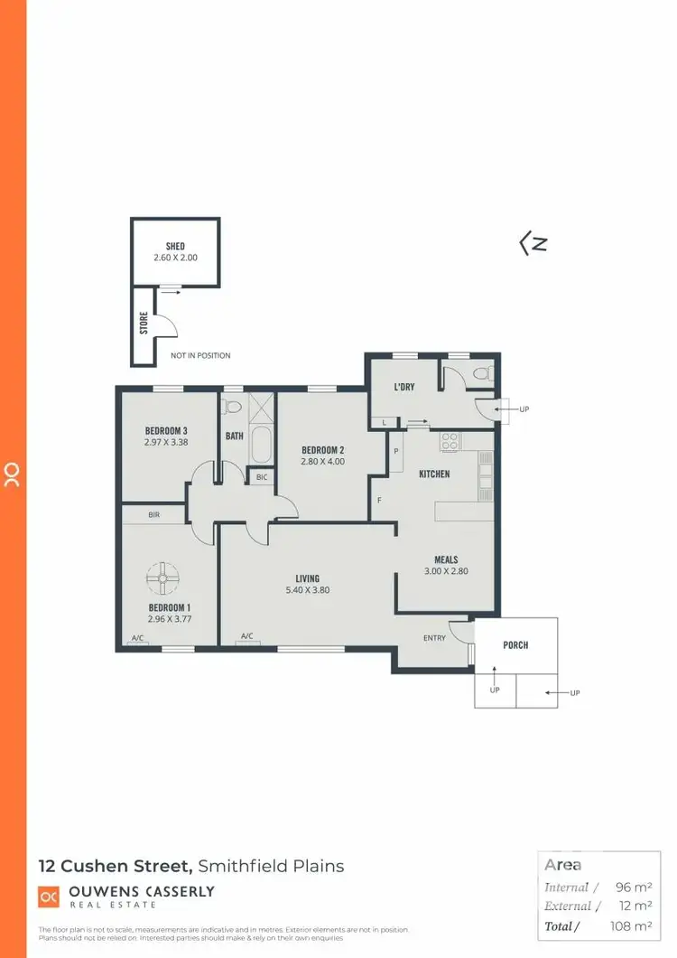 Floorplan of Homely house listing, 12 Cushen Street, Smithfield Plains SA 5114