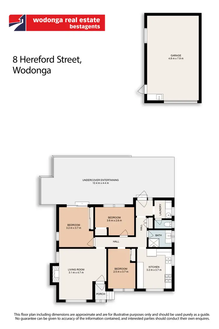 Floorplan of Homely house listing, 8 Hereford Street, Wodonga VIC 3690