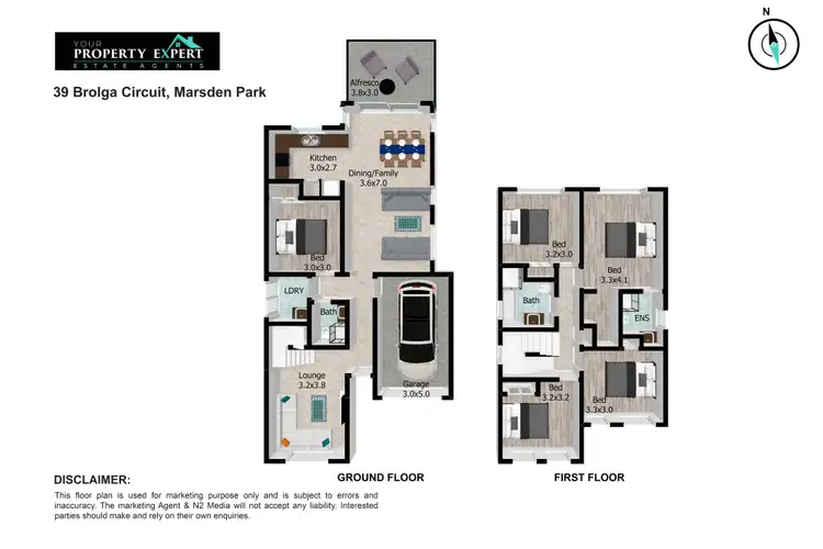 Floorplan of Homely house listing, 39 Brolga Circuit, Marsden Park NSW 2765
