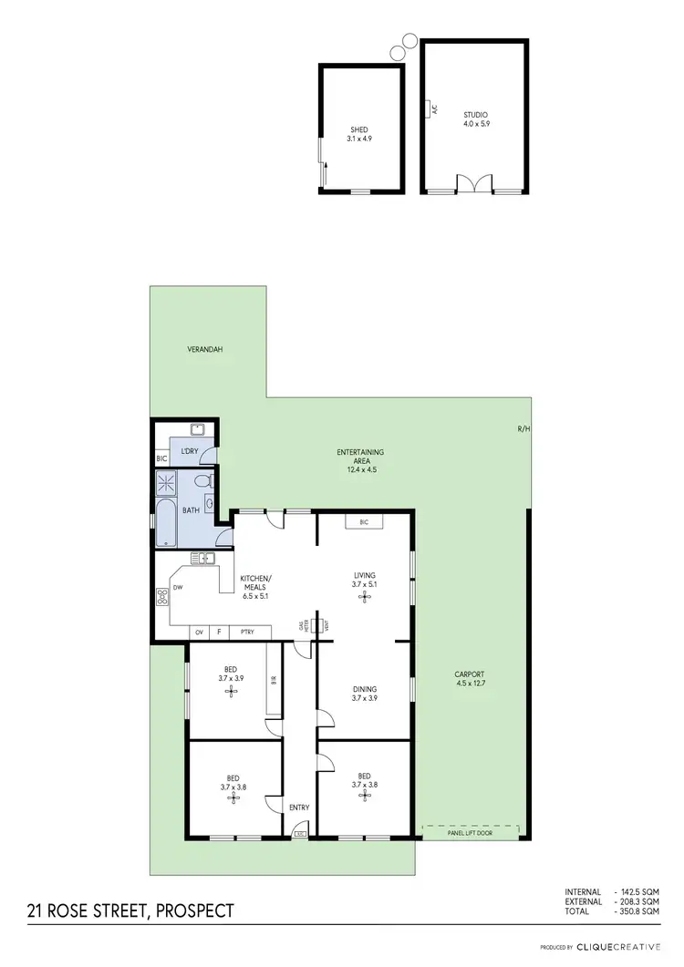 Floorplan of Homely house listing, 21 Rose Street, Prospect SA 5082