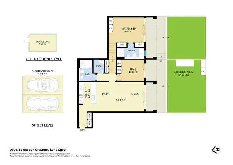 Floorplan of Homely apartment listing, LG02/50 Gordon Crescent, Lane Cove NSW 2066