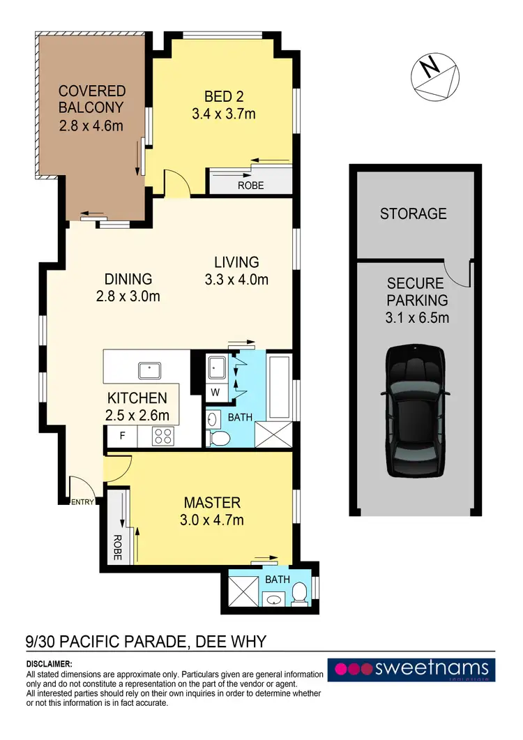 Floorplan of Homely apartment listing, 9/30 Pacific Parade, Dee Why NSW 2099