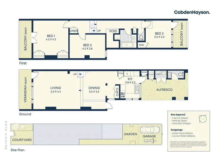 Floorplan of Homely house listing, 345 Balmain Road, Lilyfield NSW 2040