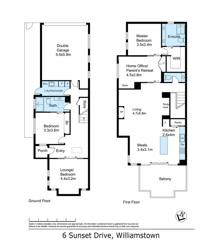 Floorplan of Homely house listing, 6 Sunset Drive, Williamstown VIC 3016