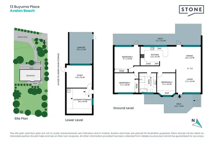 Floorplan of Homely house listing, 13 Buyuma Place, Avalon Beach NSW 2107