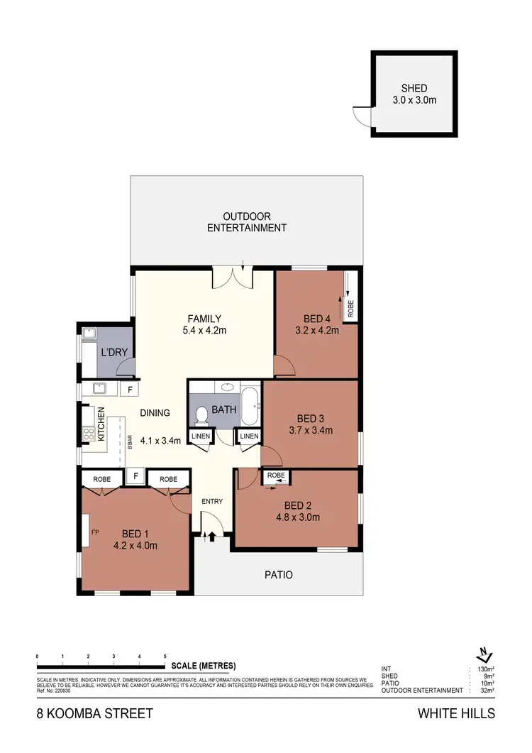 Floorplan of Homely house listing, 8 Koomba Street, White Hills VIC 3550