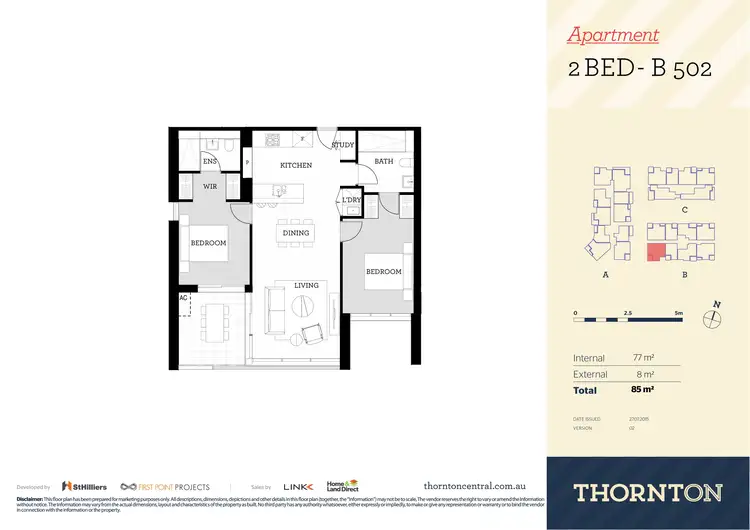 Floorplan of Homely apartment listing, 502/81B Lord Sheffield Circuit, Penrith NSW 2750