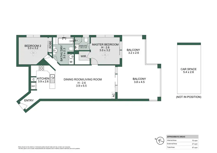 Floorplan of Homely apartment listing, 2/110 Bage Street, Nundah QLD 4012