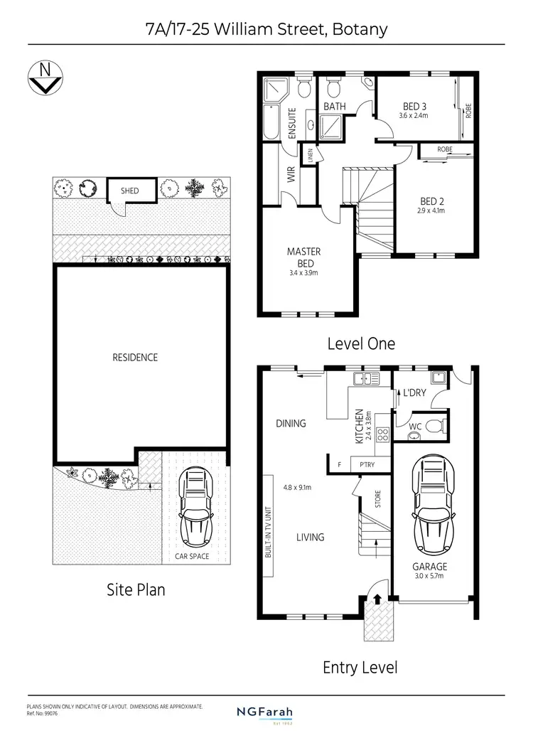 Floorplan of Homely townhouse listing, 7a/17-25 William Street, Botany NSW 2019