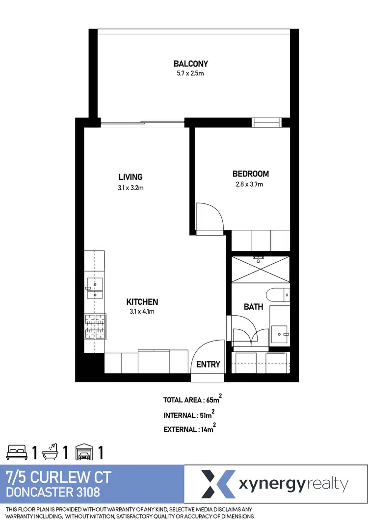 Floorplan of Homely apartment listing, 7/5 Curlew Court, Doncaster VIC 3108
