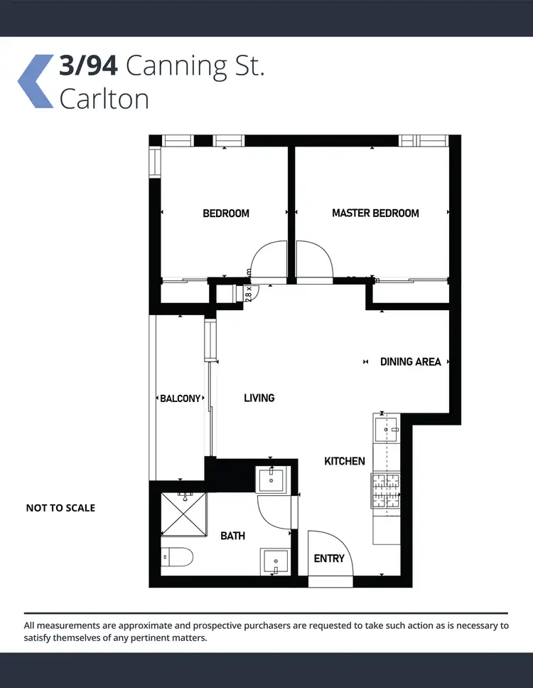 Floorplan of Homely apartment listing, 3/94 Canning Street, Carlton VIC 3053