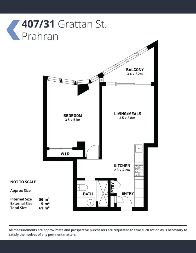 Floorplan of Homely apartment listing, 407/31 Grattan Street, Prahran VIC 3181