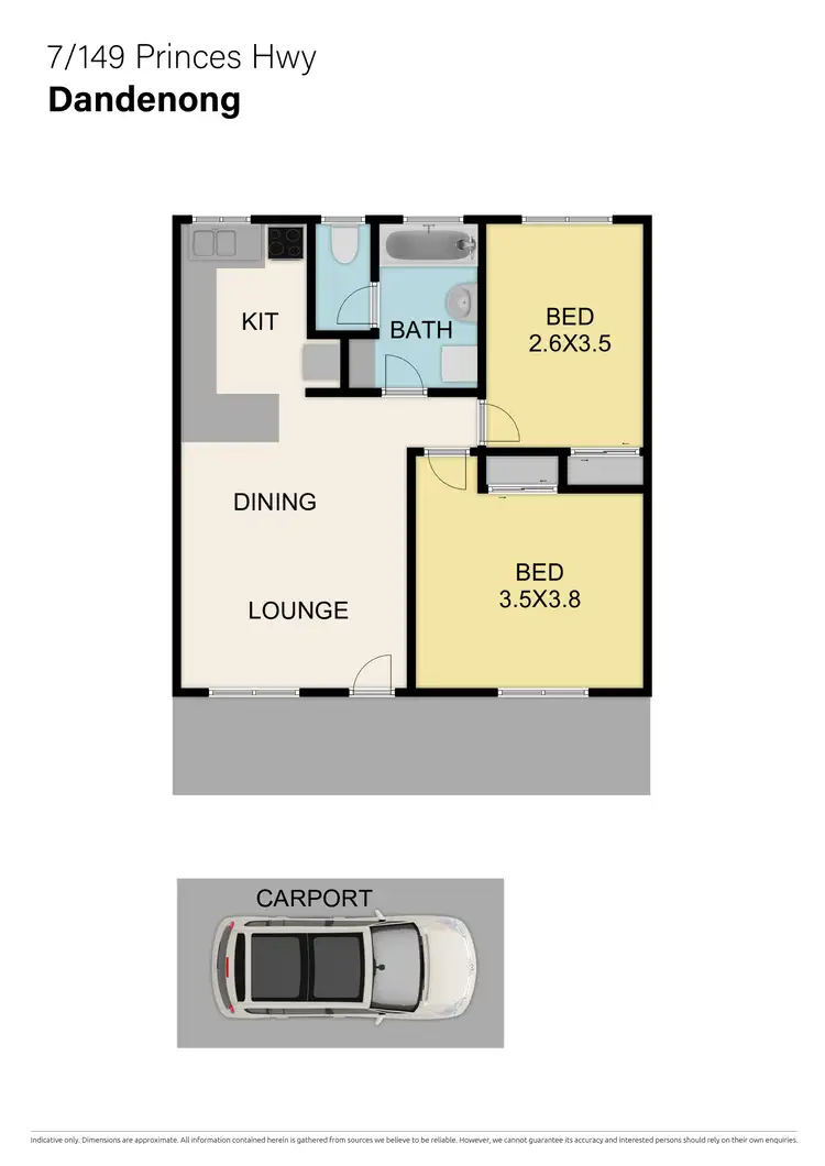Floorplan of Homely apartment listing, 7/149 Princes Highway, Dandenong VIC 3175