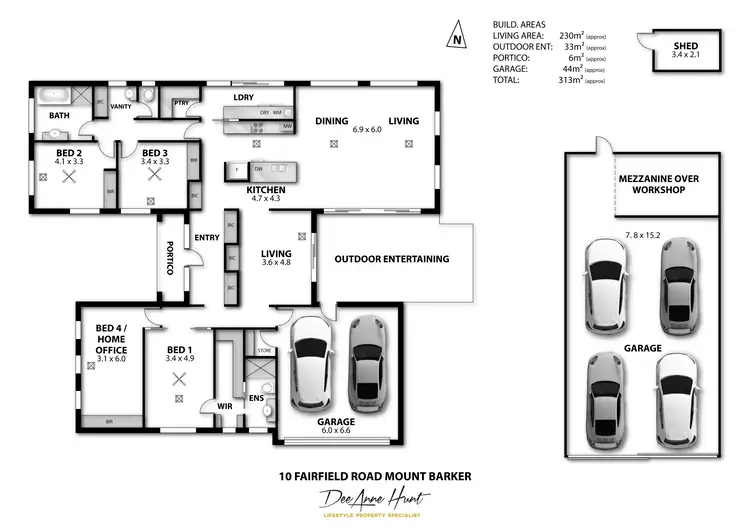 Floorplan of Homely house listing, 10 Fairfield Road, Mount Barker SA 5251