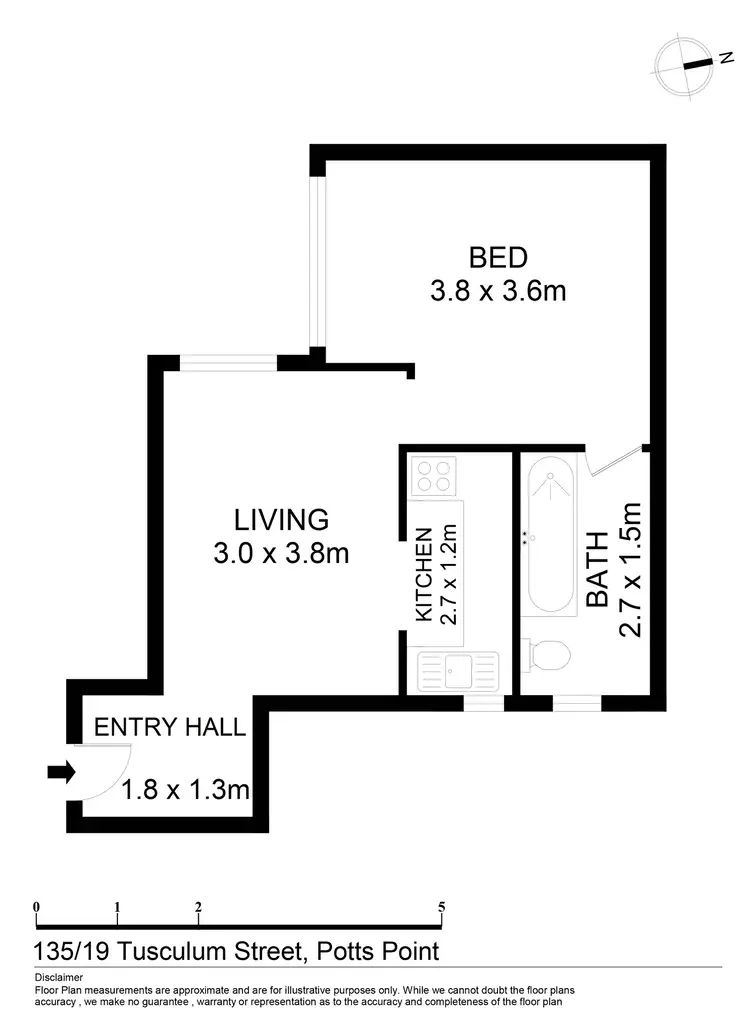 Floorplan of Homely apartment listing, Level 3/135/19 Tusculum Street, Potts Point NSW 2011