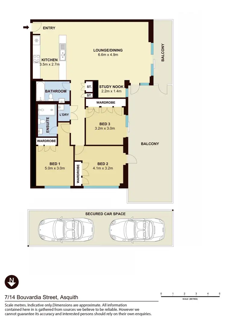 Floorplan of Homely apartment listing, 7/14 Bouvardia Street, Asquith NSW 2077