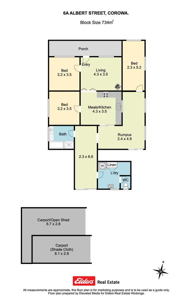 Floorplan of Homely house listing, 6a Albert Street, Corowa NSW 2646