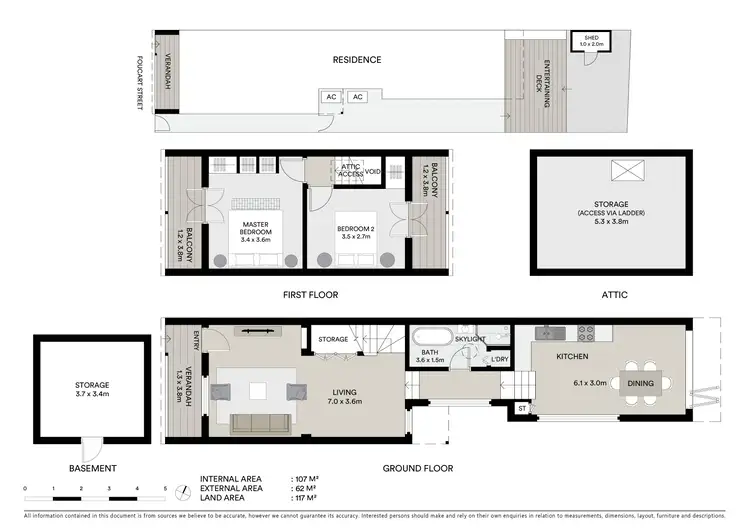 Floorplan of Homely house listing, 77 Foucart Street, Rozelle NSW 2039