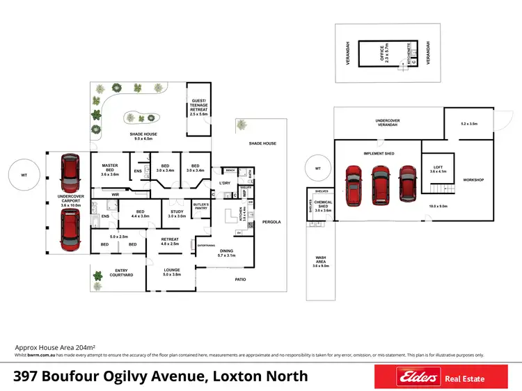 Floorplan of Homely house listing, 397 Balfour Ogilvy Avenue, Loxton SA 5333