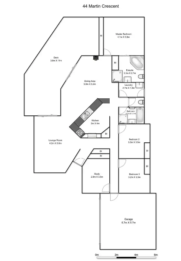 Floorplan of Homely house listing, 44 Martin Crescent, Junction Hill NSW 2460