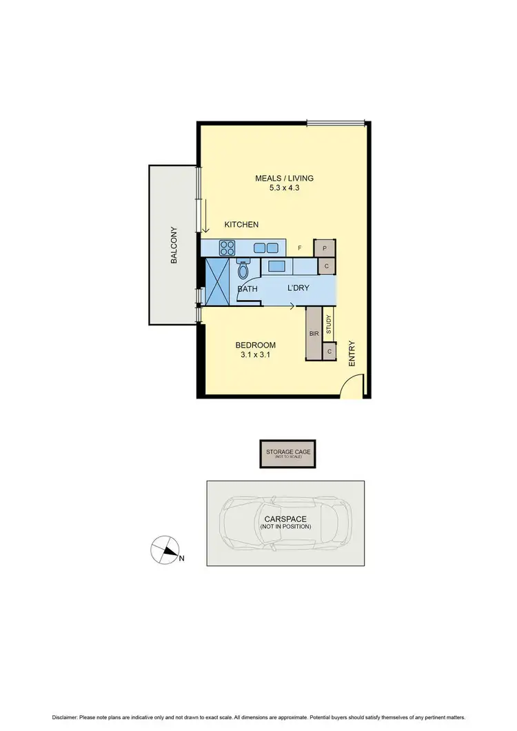 Floorplan of Homely apartment listing, 106/102 Rankins Road, Kensington VIC 3031