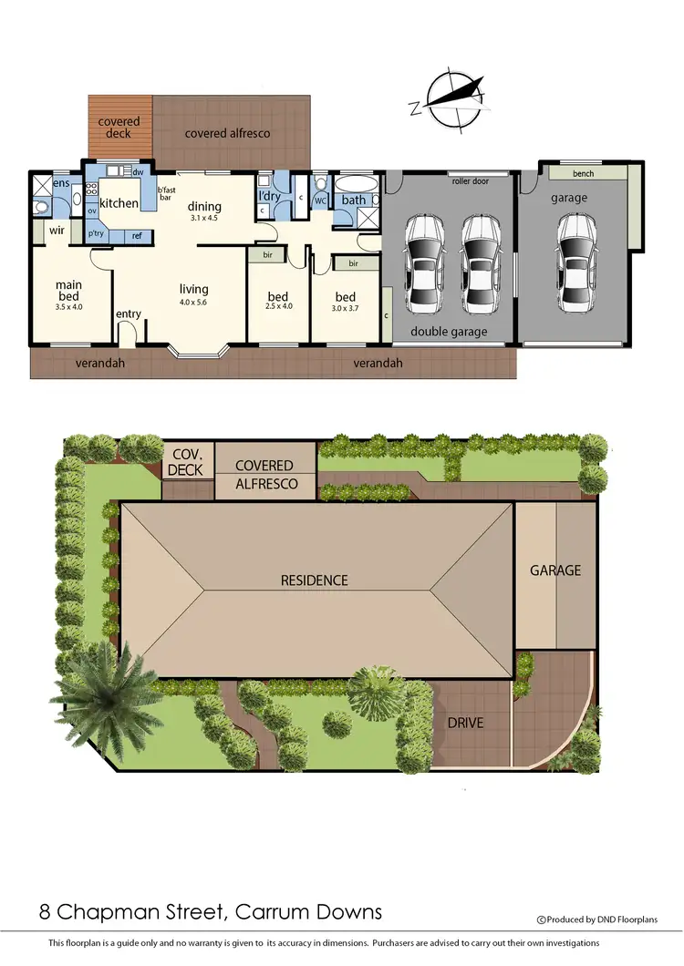 Floorplan of Homely house listing, 8 Chapman Street, Carrum Downs VIC 3201