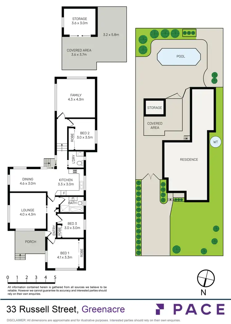 Floorplan of Homely house listing, 33 Russell Street, Greenacre NSW 2190