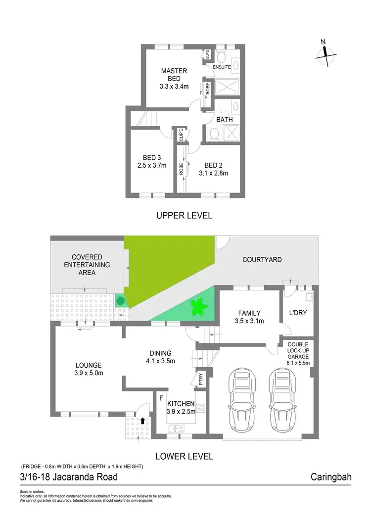 Floorplan of Homely townhouse listing, 3/16-18 Jacaranda Road, Caringbah NSW 2229