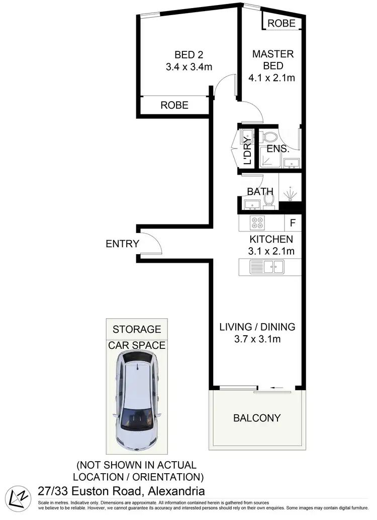 Floorplan of Homely apartment listing, 27/33 Euston Road, Alexandria NSW 2015