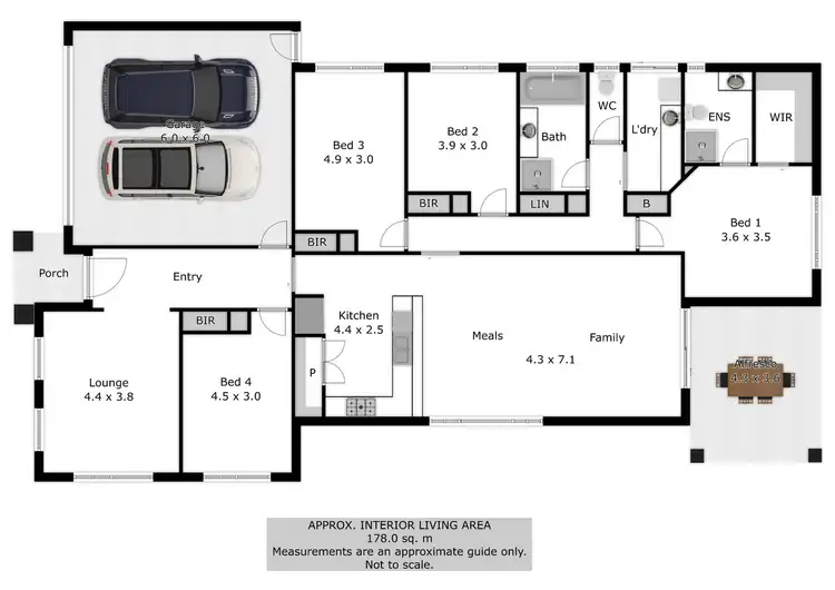 Floorplan of Homely house listing, 1 Middleton Crescent, Wodonga VIC 3690